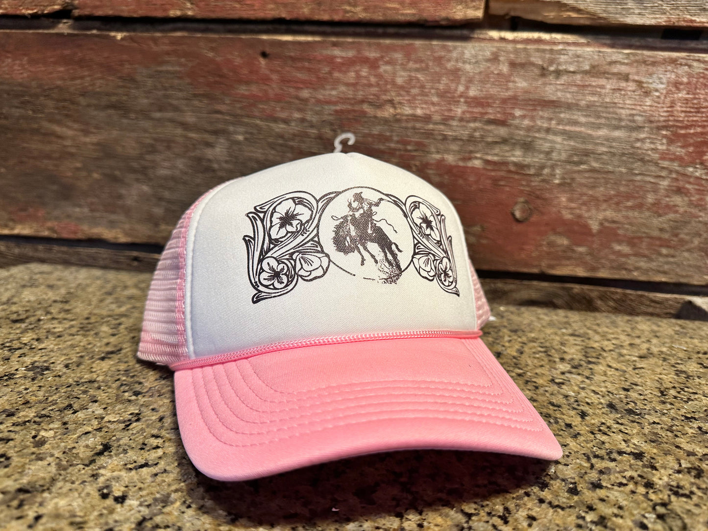 Ranch Bronc Trucker Cap The Rodeo Rose