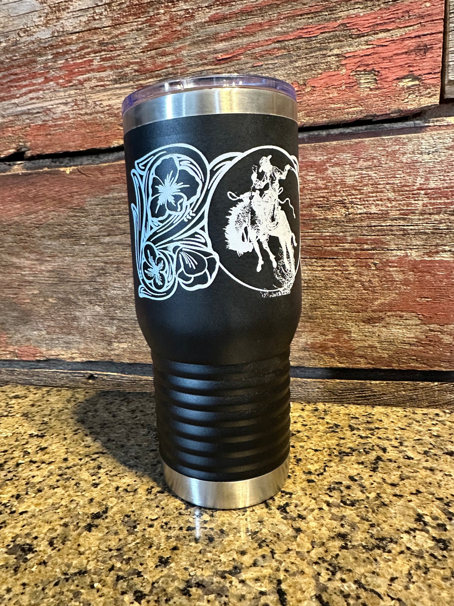 Ranch Bronc 20 oz tumbler The Rodeo Rose