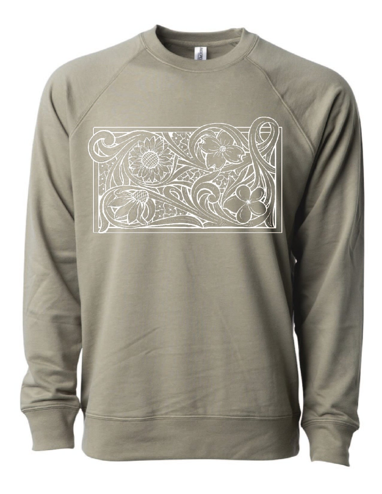 Tooled Floral Crewneck Sweatshirt