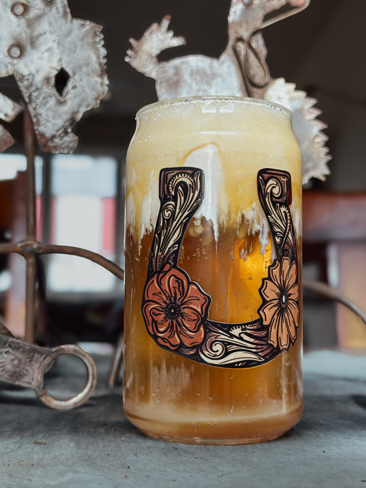 Can Glass Tooled Horseshoe