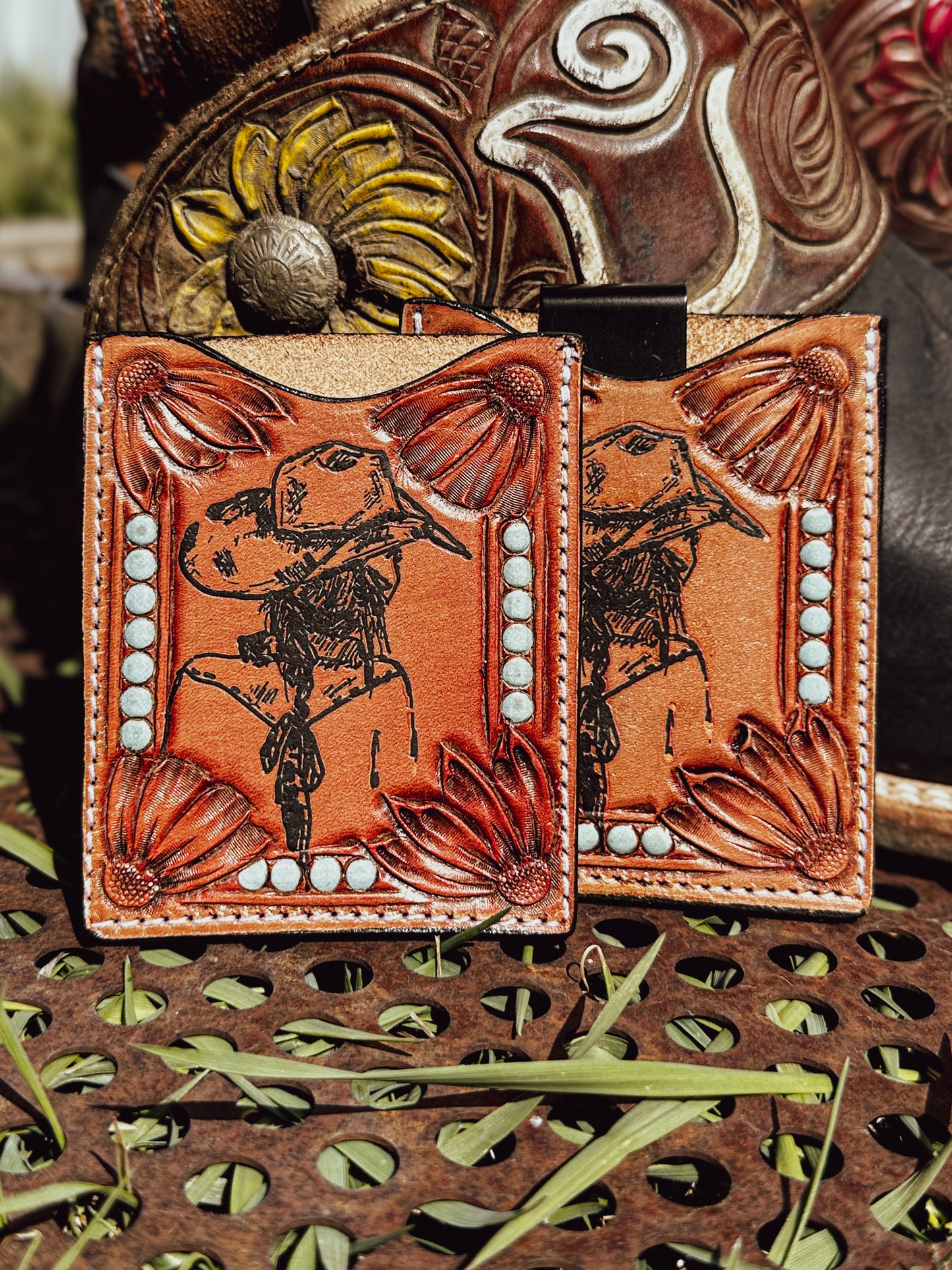 Cowgirl Leather Boot Wallet
