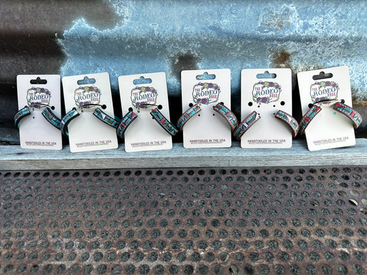 Beaded Vera Hoop Earrings 40mm