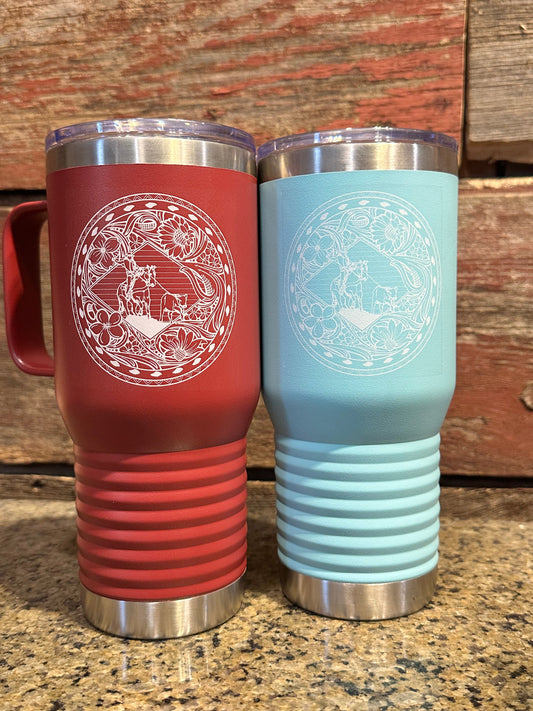 The Breakaway 20 oz tumbler The Rodeo Rose