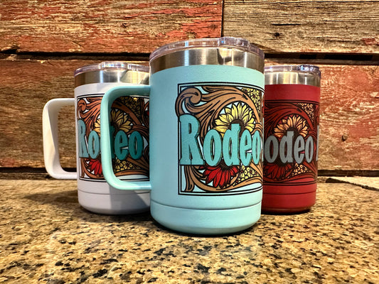 Rodeo Mom 15 oz coffee mug The Rodeo Rose