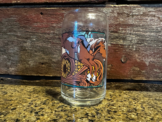 Can Glass Bareback Horse