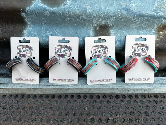 Tooled Vera Hoop Earrings 40mm