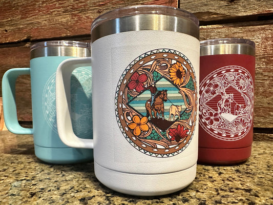 Breakaway Roper 15 oz coffee mug The Rodeo Rose