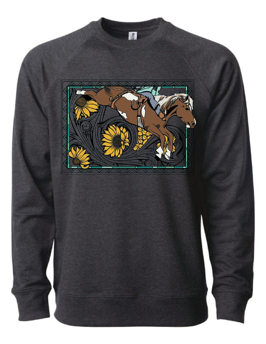 Bareback Horse Crewneck Sweatshirt